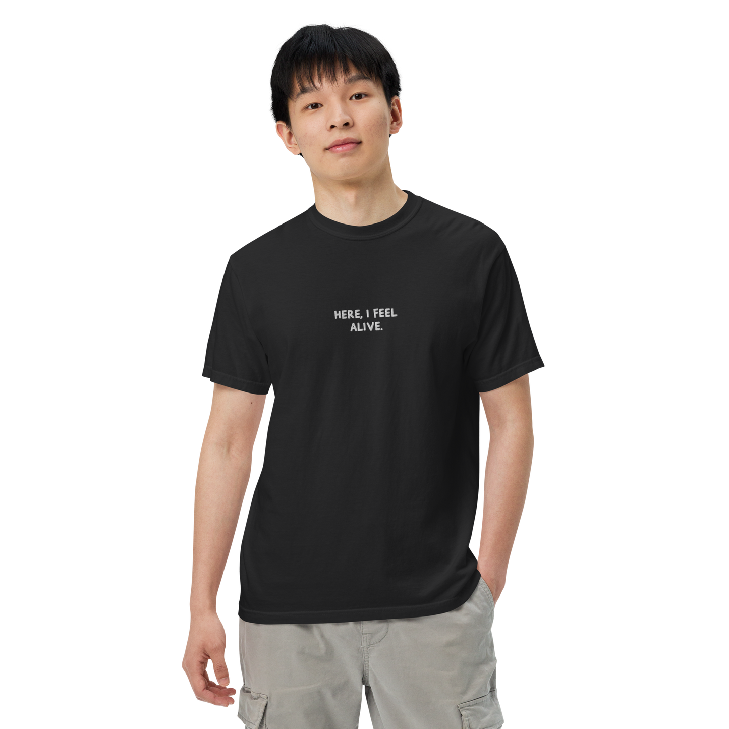 Unisex garment-dyed heavyweight t-shirt